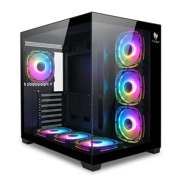 GABINETE GAMER ARS RANGER NEGRO ATX 7 FANS