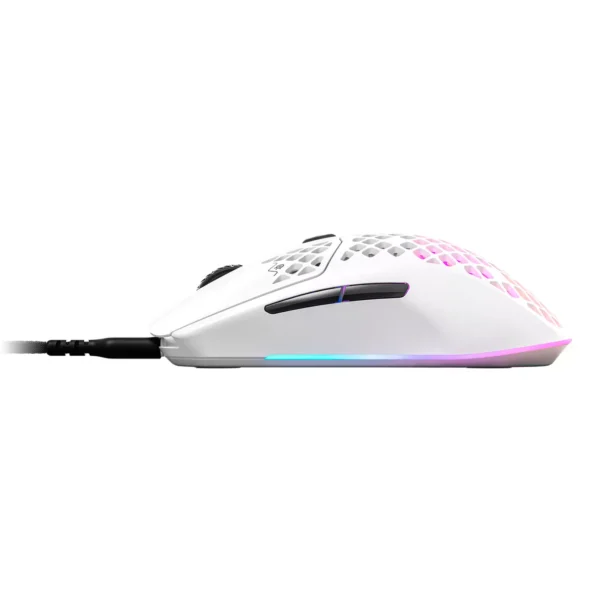 MOUSE GAMER STEELSERIES AEROX 3 WHITE RGB - Imagen 3