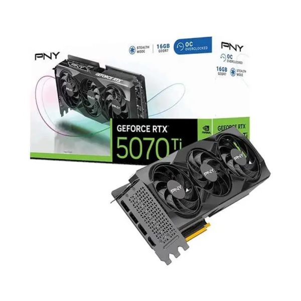 VIDEO GEFORCE RTX 5070 TI 16GB PNY OVERCLOCKED
