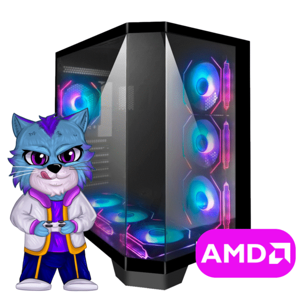PC GAMER AMD RYZEN 7 8700F B650M 16GB 512GB M2 RX 7600 8GB