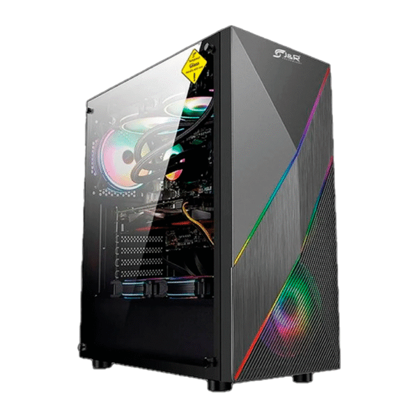 GABINETE GAMER JYR DIAMON ATX 4 FANS