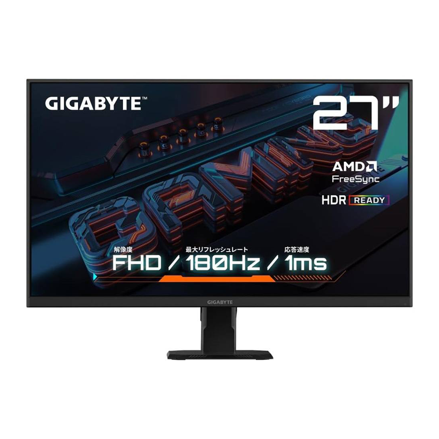 MONITOR GIGABYTE 27 GS27FA FHD 180HZ FHD