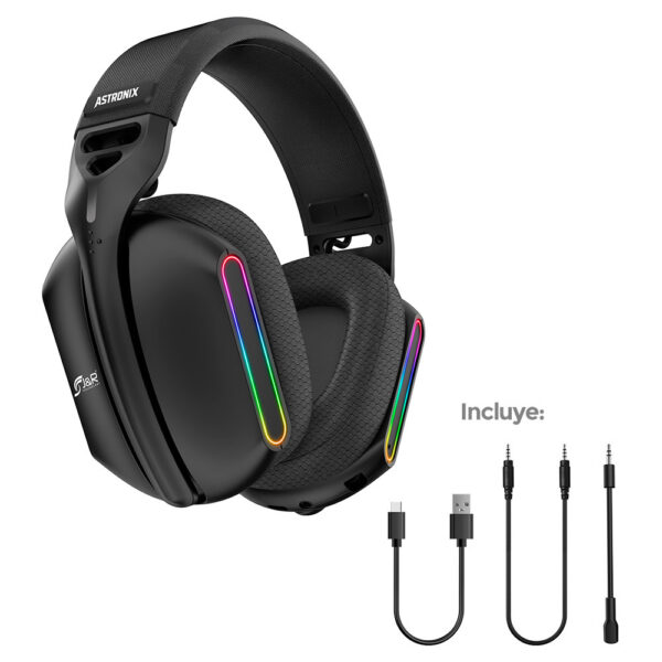 AURICULAR C/MICROFONO JYR ASTRONIX BLACK - Imagen 2
