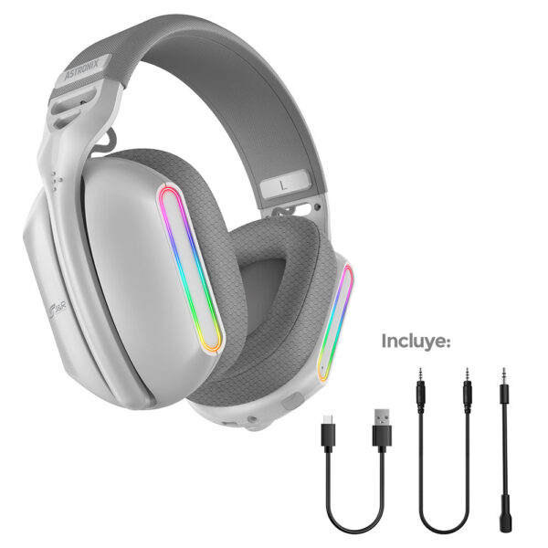 AURICULAR C/MICROFONO JYR ASTRONIX WHITE - Imagen 2