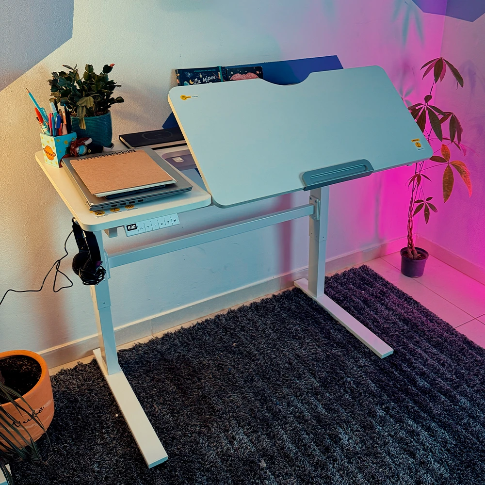 ESCRITORIO ELECTRICO AJUSTABLE PLANIKA DESK BLANCO - Imagen 2