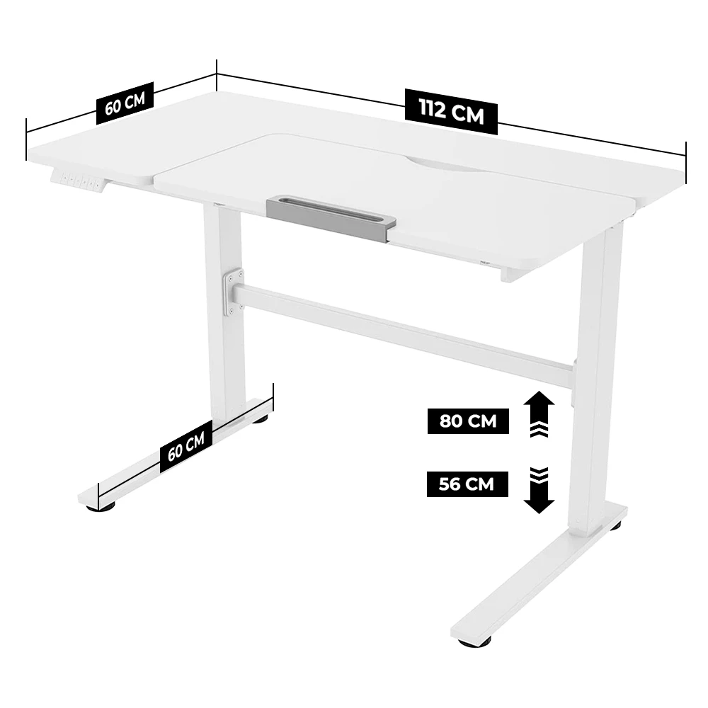ESCRITORIO ELECTRICO AJUSTABLE PLANIKA DESK BLANCO - Imagen 3