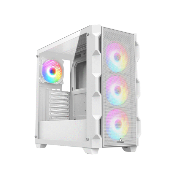 GABINETE GAMER  ICEBERG TITAN M4 WHITE  ATX 6 FANS