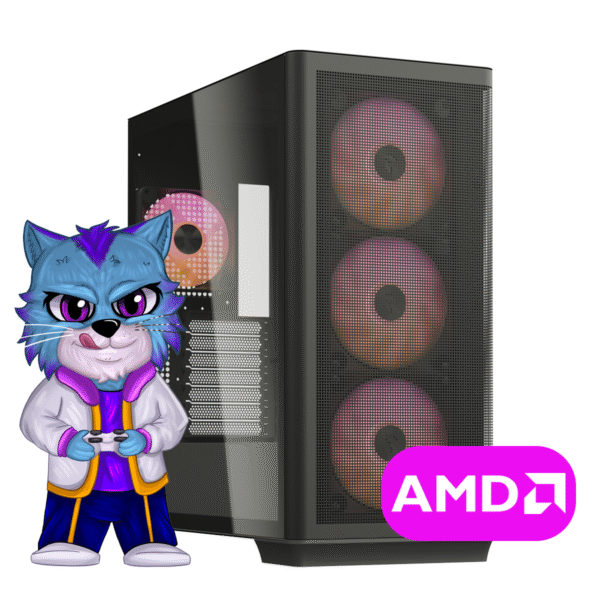 PC GAMER AMD RYZEN 5 5600X A520M 16GB 512GB M2 RTX 4060 8GB