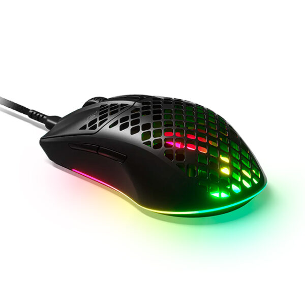 MOUSE GAMER STEELSERIES AEROX 3 BLACK RGB - Imagen 2