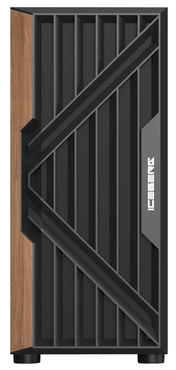 GABINETE ICEBERG WOODCORE VECTOR ATX 6 FANS - Imagen 2