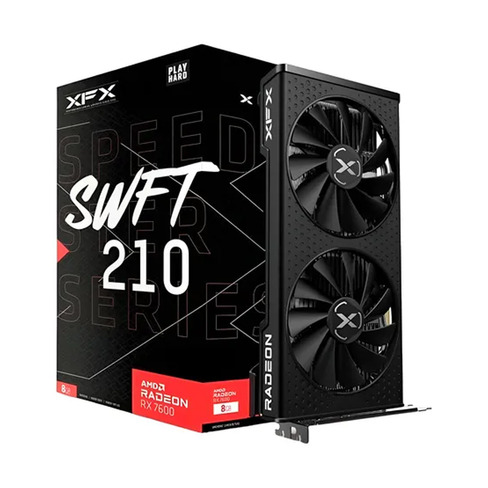 VIDEO GEFORCE RX 7600 8GB SWFT 210 GDDR6 XFX